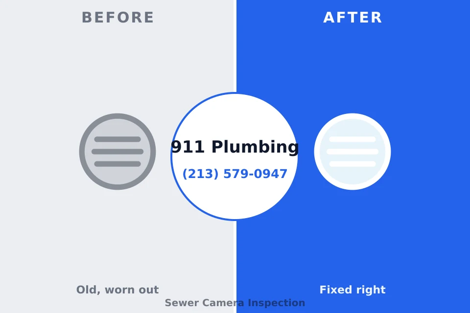 Before and after: plumbing repair Ames Lake, WA
